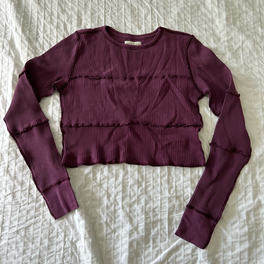 NEW purple waffle knit top - Urban Outfitters